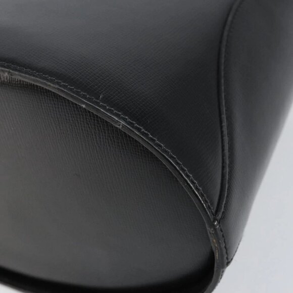 Christian Dior Hand Bag Leather Black Gold Auth BA6007 - Picture 5 of 16